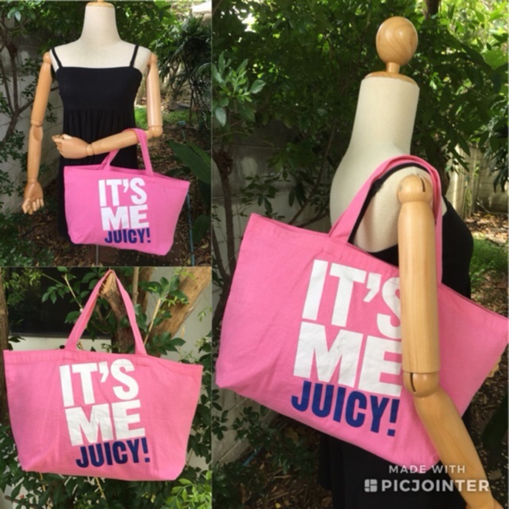 NWOT Rare Vintage Y2K Its me Juicy ! Bubble Gum Pink Tote